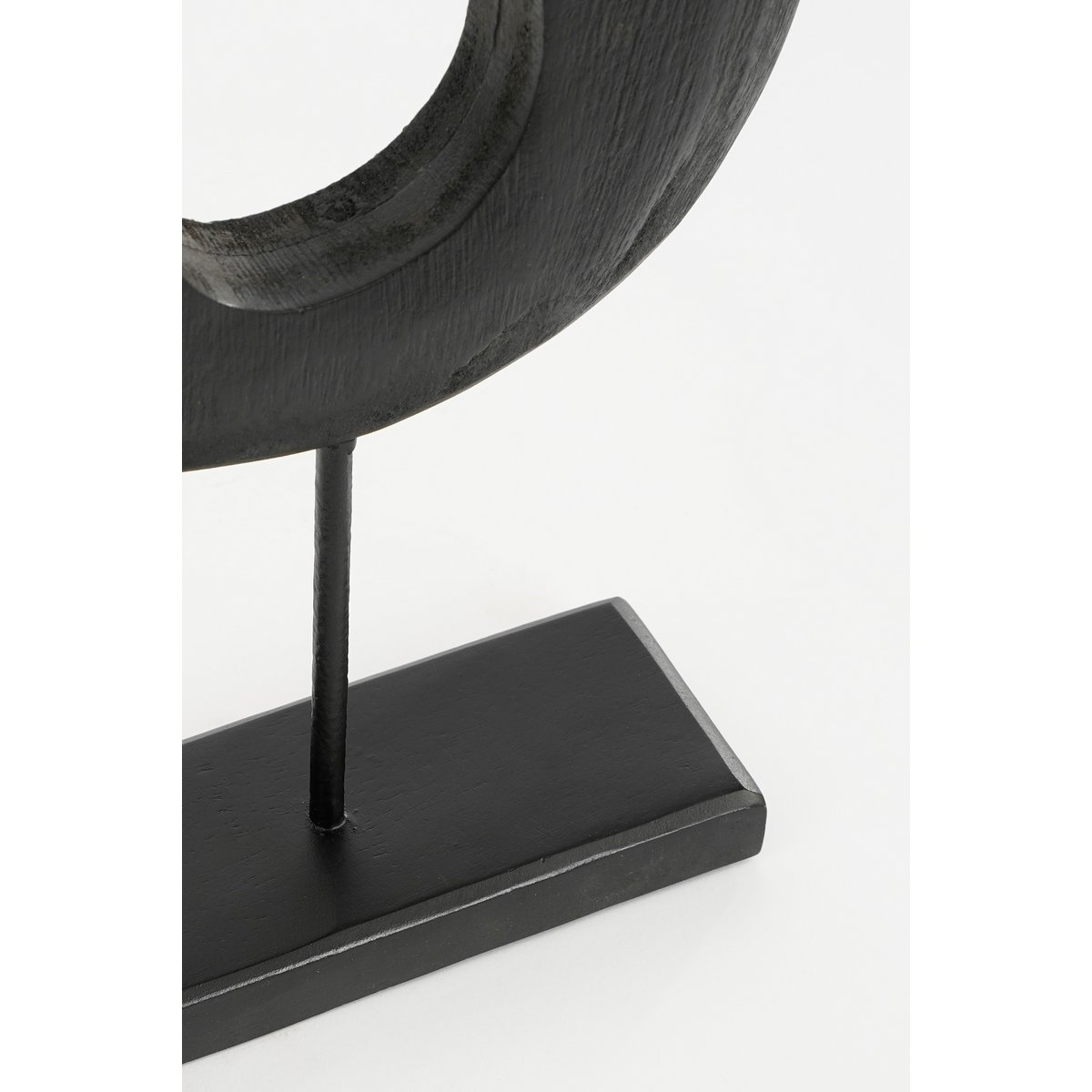 Pastina Ornament on Foot - L7 x W17 x H38 cm - FSC 100% Mango Wood - Black
