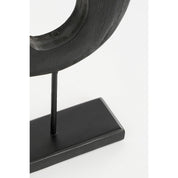 Pastina Ornament on Foot - L7 x W17 x H38 cm - FSC 100% Mango Wood - Black