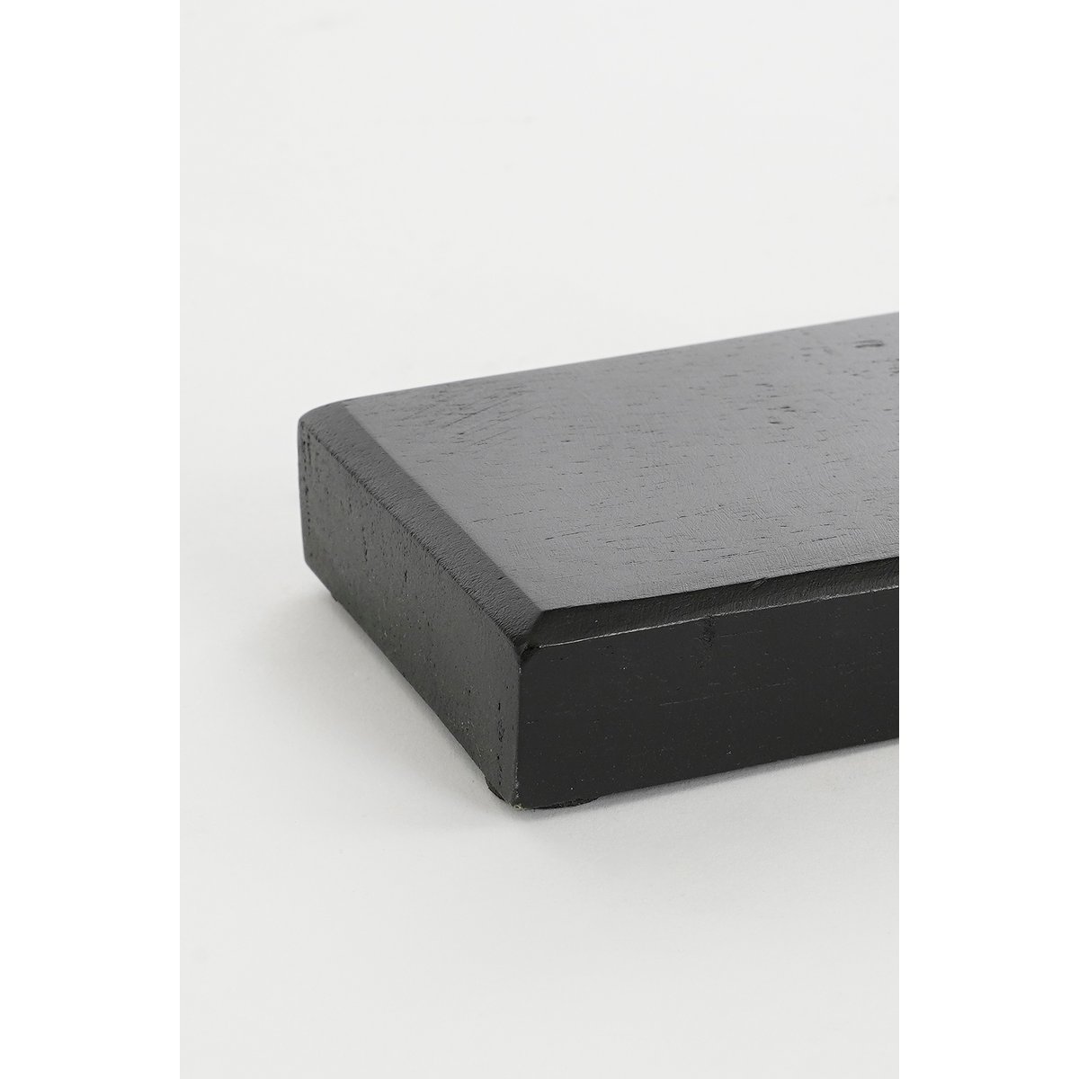 Pastina Ornament on Foot - L7 x W17 x H38 cm - FSC 100% Mango Wood - Black